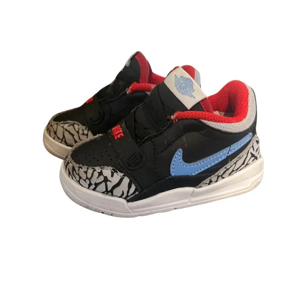 Nike Jordan Legacy 312 Toddler Sneakers – Black & Blue – Size 5C